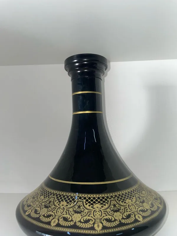 Vaso GIM GOLD - Preto com listras douradas