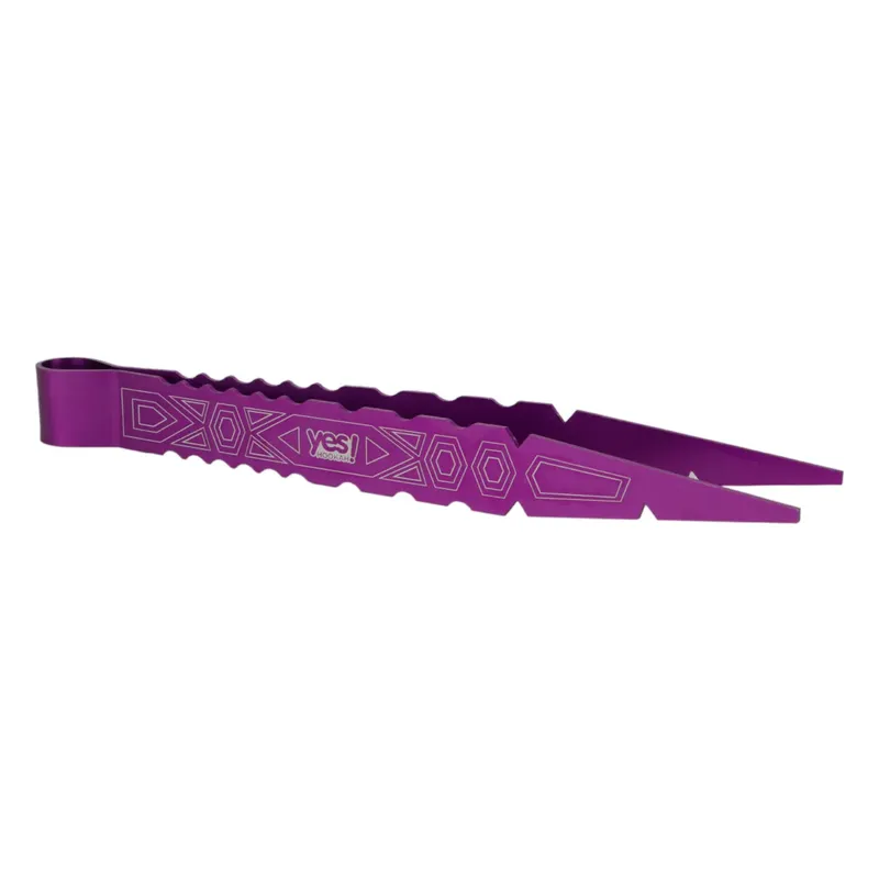 Pegador de carvão - Pegador grande Yes hookah roxo