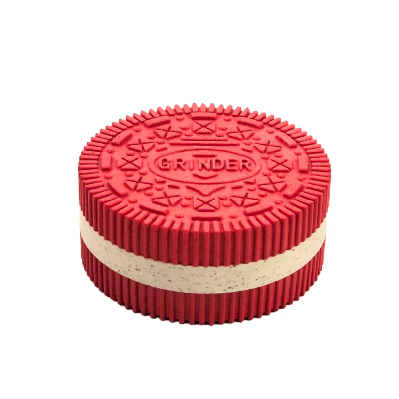 Dichavadores - Desfiador de Acrilico DK 50mm 2 Fases Oreo Vermelho