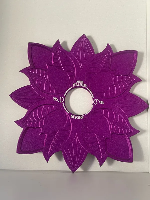 Pratos pequenos - Prato floral pequeno roxo