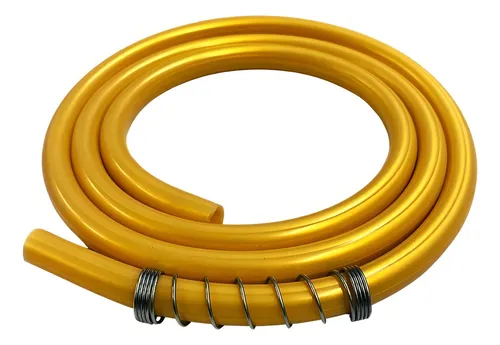 Piteiras e kits com mangueira - Mangueira anti chama dourada
