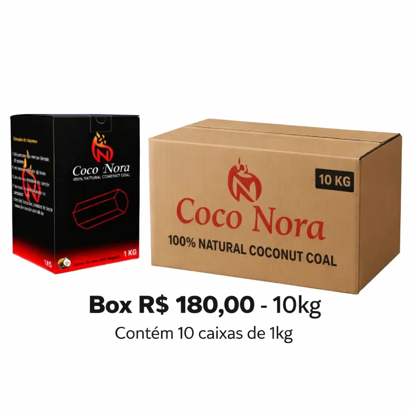 Box carvão Coco Nora - Atacado