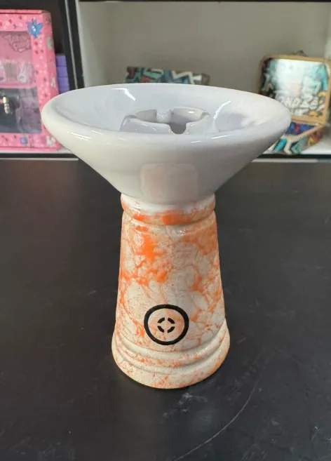 Rosh Mukabowl - Mukabowl Branco com detalhes laranja