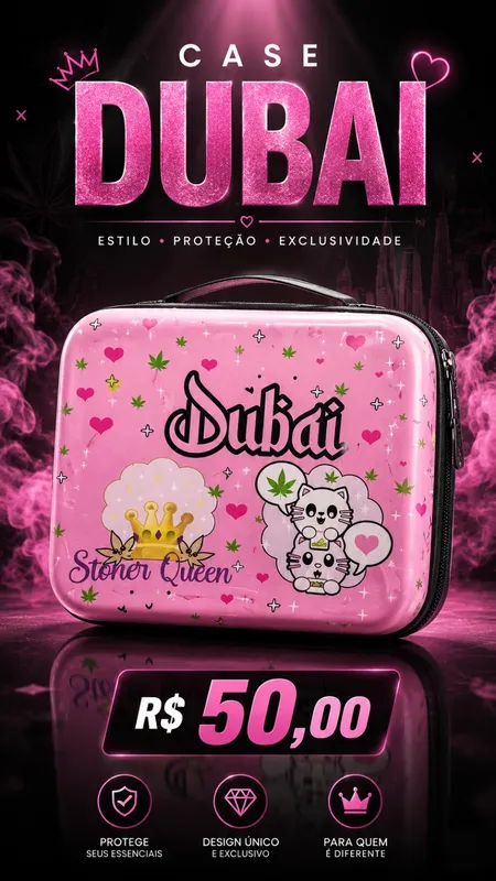 Estojos e Maletas - Case Dubai Rosa
