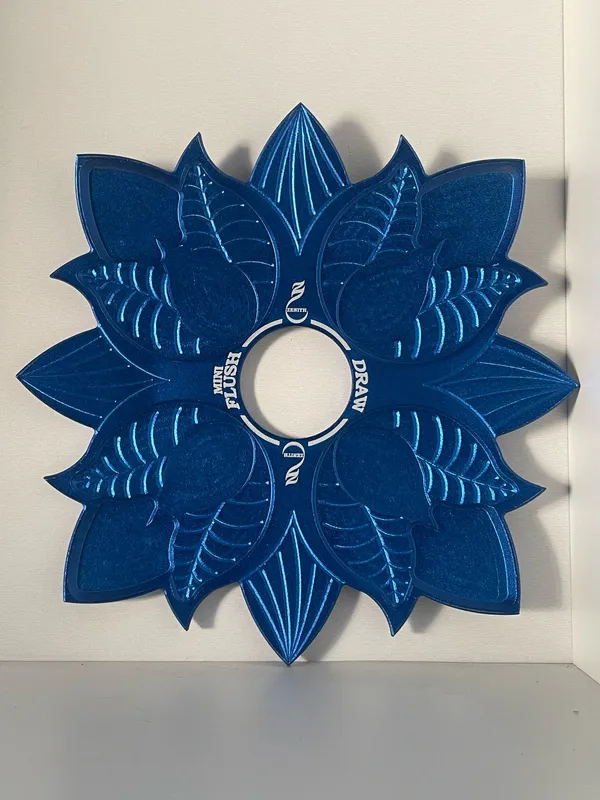 Pratos pequenos - Prato floral pequeno azul