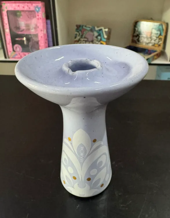 Rosh Mukabowl - Mukabowl Azul claro com desenho floral
