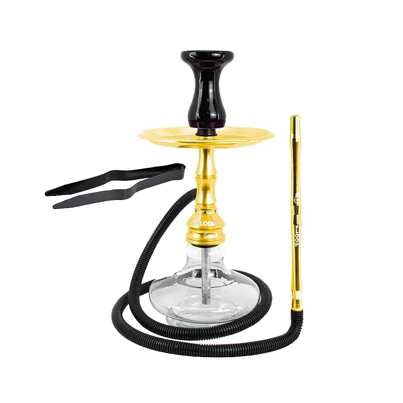 Narguile kit floop zenith dourado