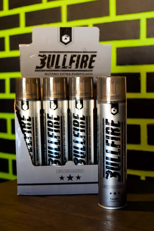 Gás Butano Bullfire Prata 300ml
