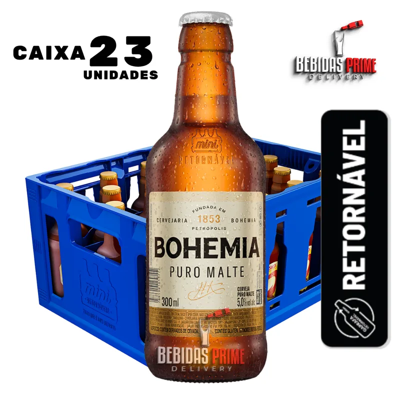 Caixa de Bohemia Buchudinha 300ml | 23 Unidades