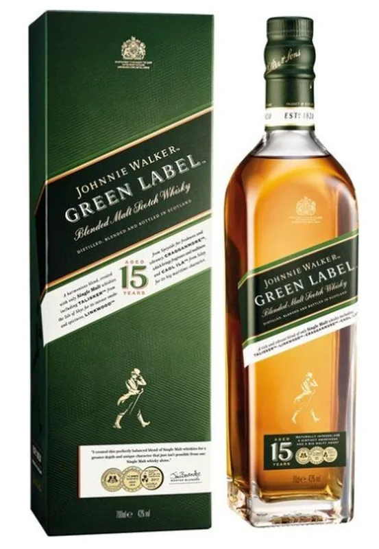 Whisky Johnnie Walker Green Label 750ml