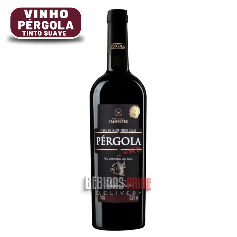 Vinho Pergola Tinto Suave 1L