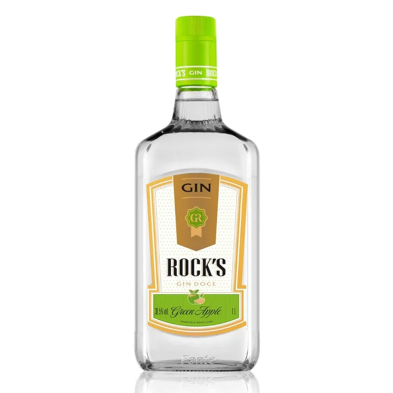 GIN ROCKS MAÇA VERDE 1L