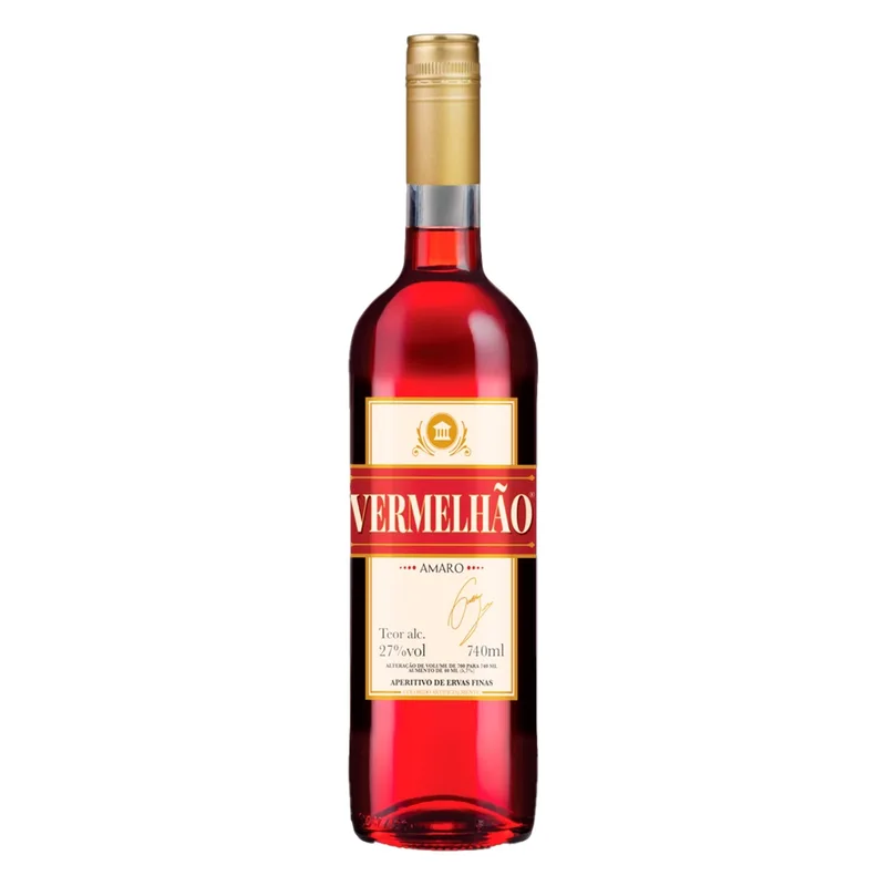Aperitivo Bitter Vermelhão Garrafa 740ml Exclusivo Do Gustavo Lima