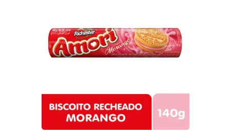 Recheado Richester Morango Grande 140g