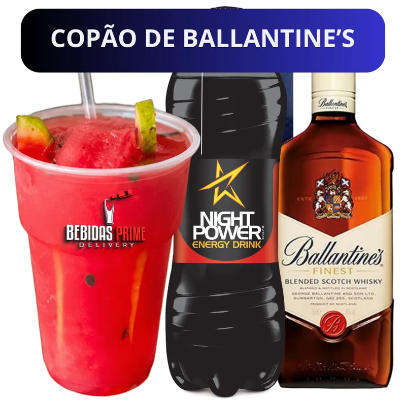COPAO DE BALLANTINE'S COM NIGHT POWER 500ml