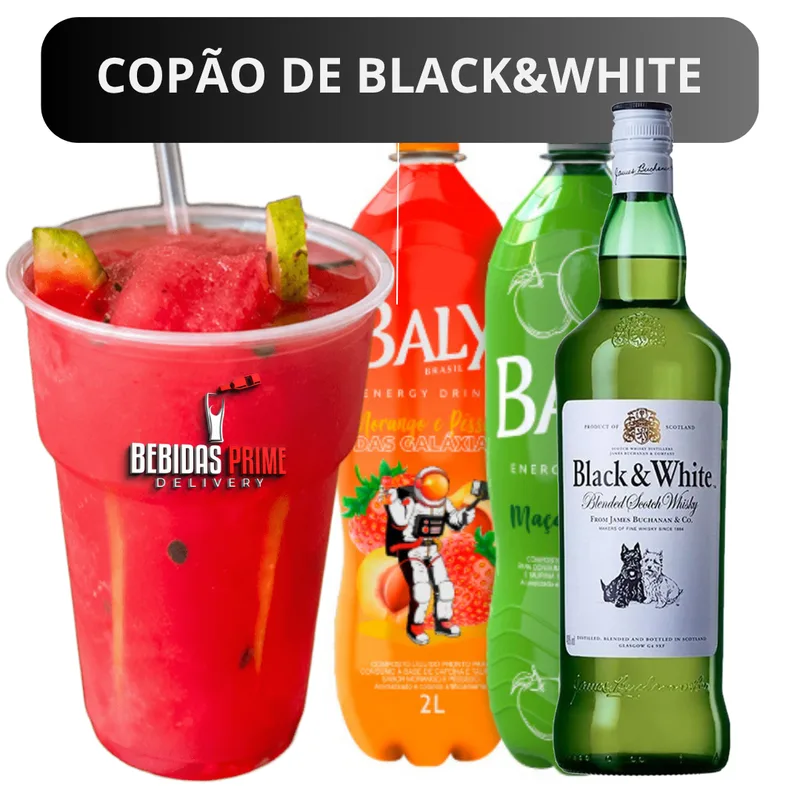 COPAO DE BLACK WHITE COM BALY 500ml