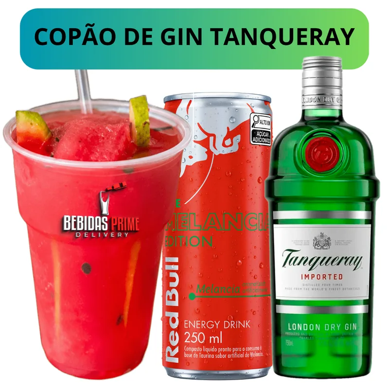COPAO DE TANQUERAY COM REDBULL MELANCIA 500ml