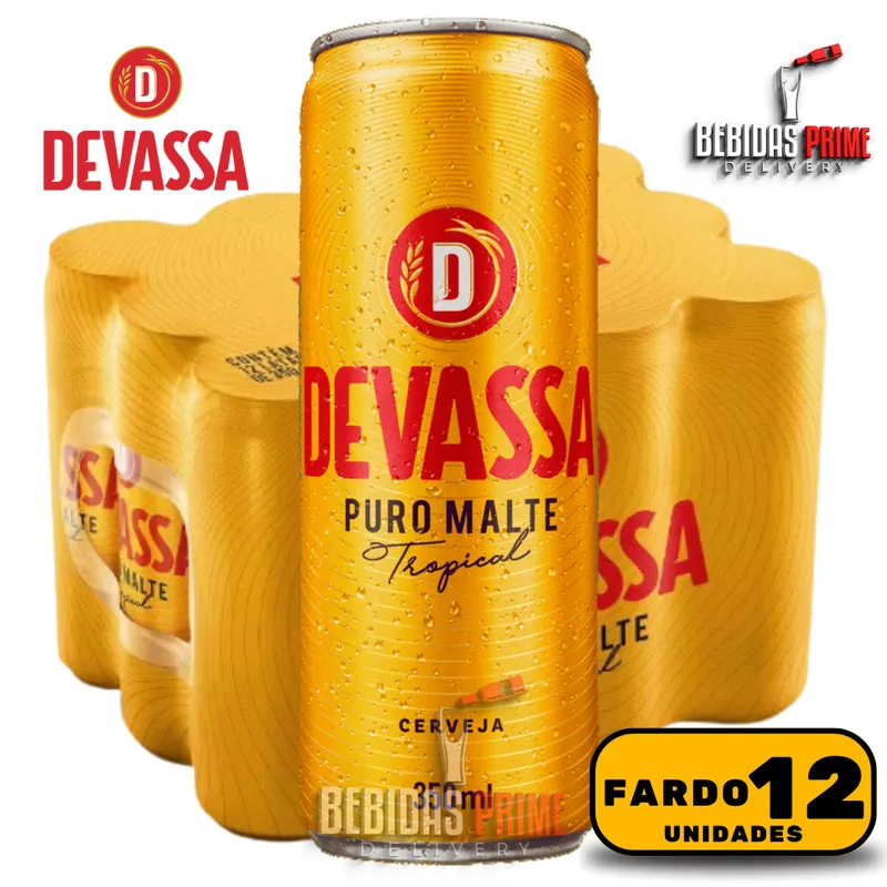 Fardo de Devassa Lata 350ml com 12 Unidades