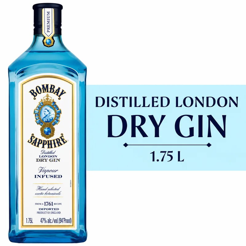 Bombay Sapphire London Dry Gin, 1.75 L