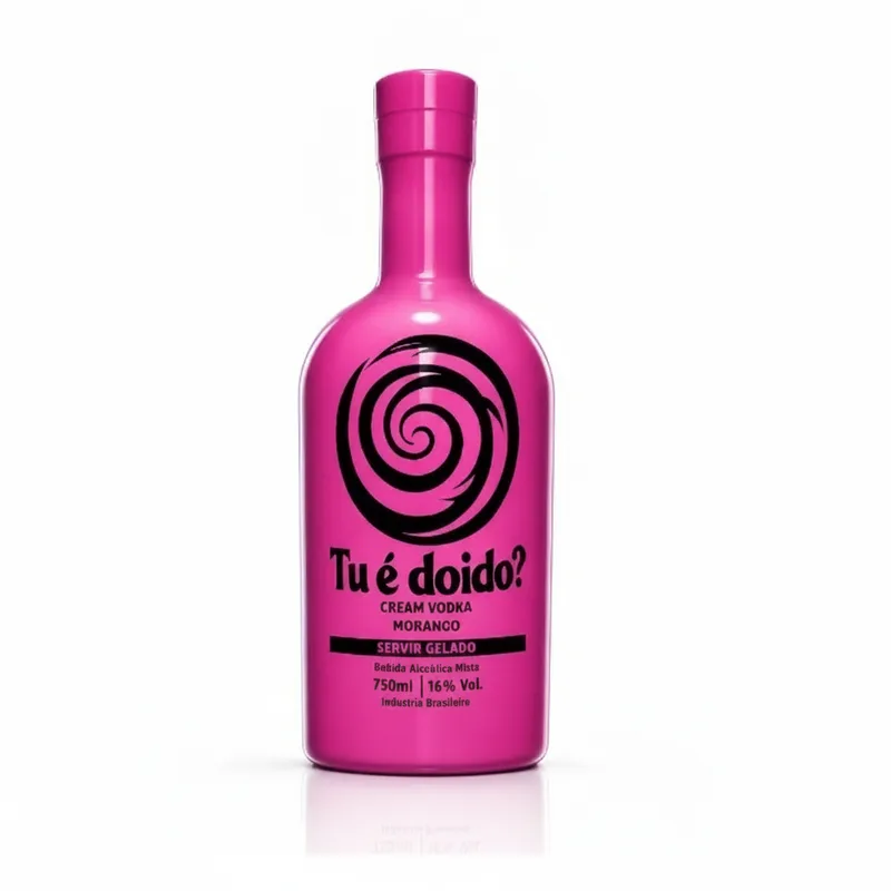 Creme De Vodka Morango Tu é Doido? 750ml
