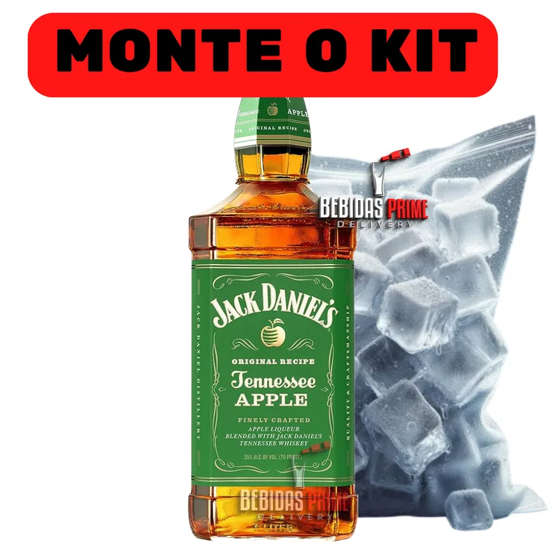 MONTE KIT JACK DANIEL'S APPLE  MACA VERDE 1L