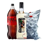RUM MONTILLA CARTA BRANCA + 1 COCA ZERO 2L + 1 GELO CUBO OU SABOR