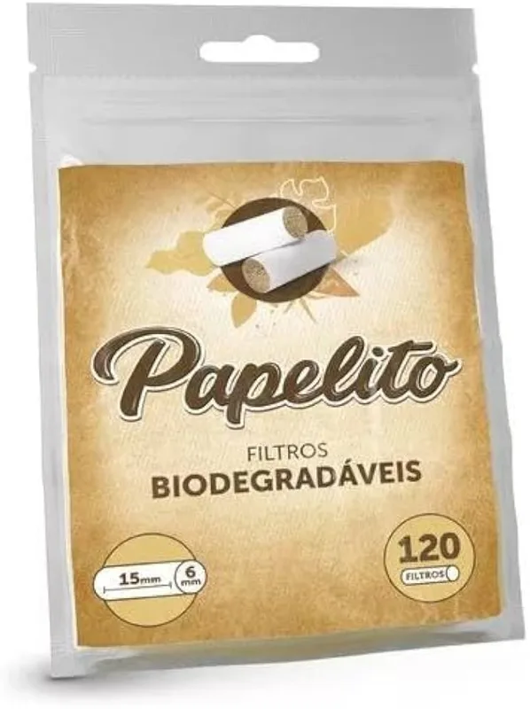 Filtro Papelito Biodegradavel 15x6mm
