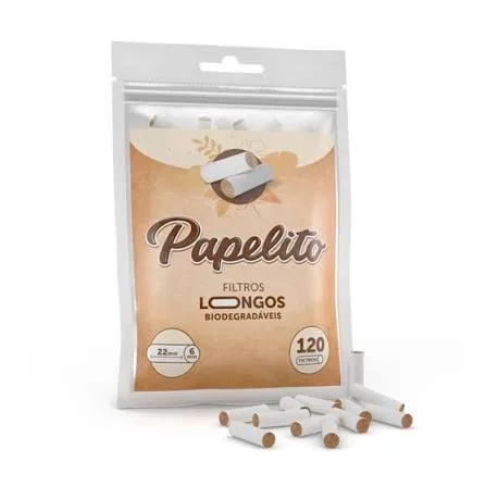 Filtro Papelito Biodegradavel Longo 15x6mm