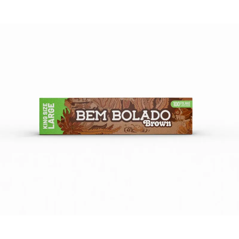 Seda Bem Bolado Brown KIng Size Large 100 Folhas