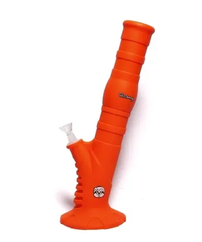Bong De Silicone Slow Burning Laranja