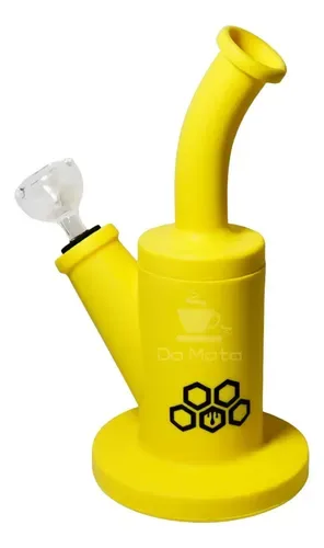 Bong De Silicone Cultura Dab Amarelo
