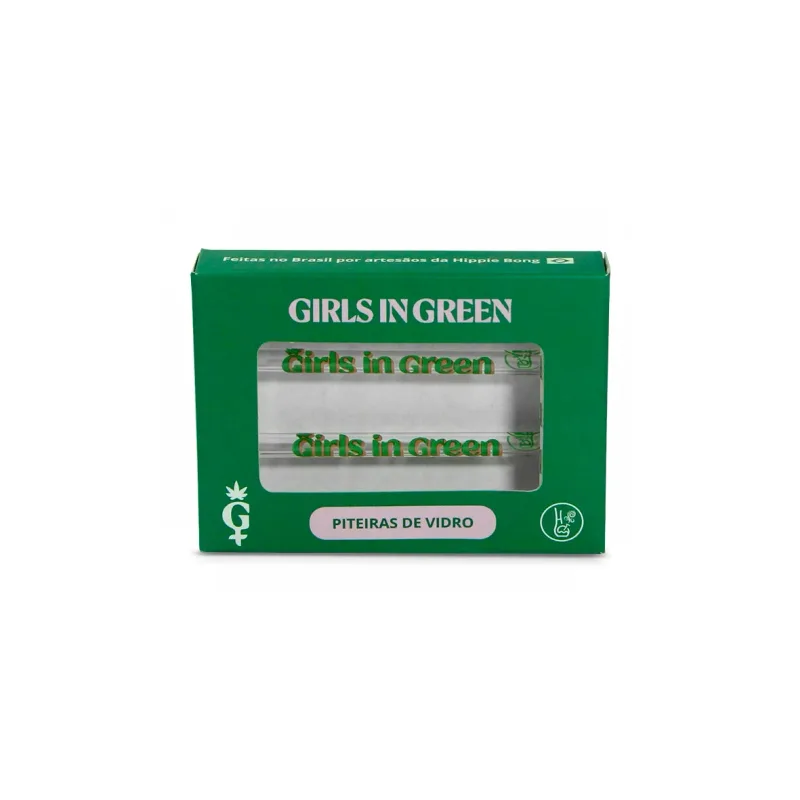 Card Piteira de Vidro Hippie Bong Girls In Green