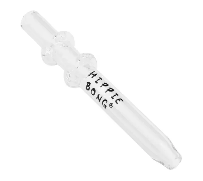Dab Straw De Vidro Hippie Bong Longo