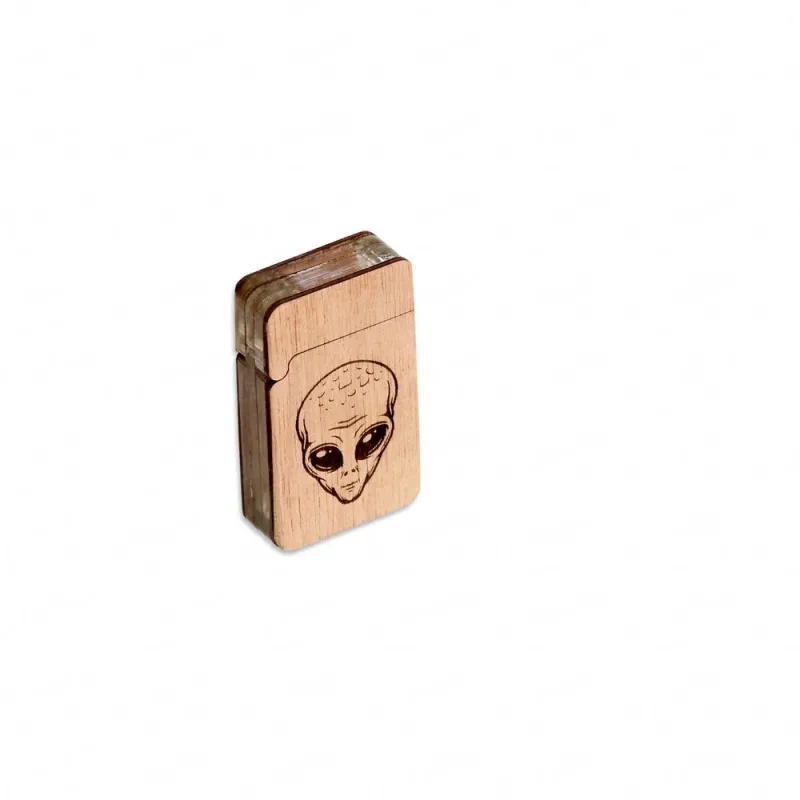 Porta Isqueiro Wood Burning Alien
