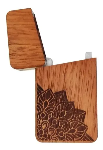 Porta Isqueiro Wood Burning Flor 