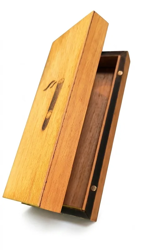 Caixa De Madeira Wood Burning