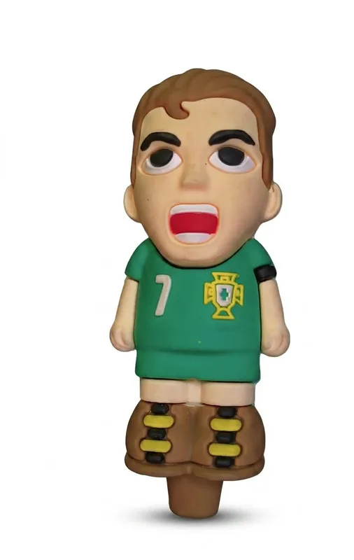Pipe De Silicone E Vidro Cristiano Ronaldo Verde