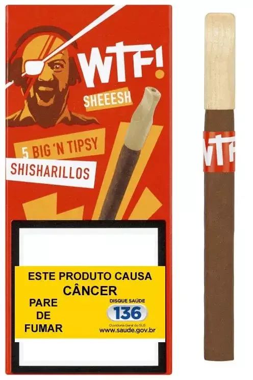 Cigarrilha WTF Sheeesh Baunilha Piteira de Madeira