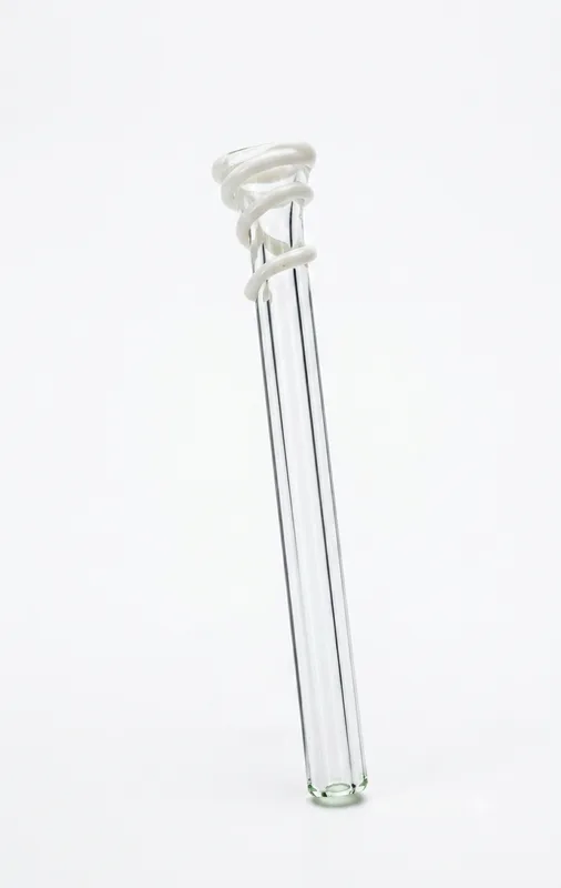 Piteira De Vidro Noname Espiral Branco
