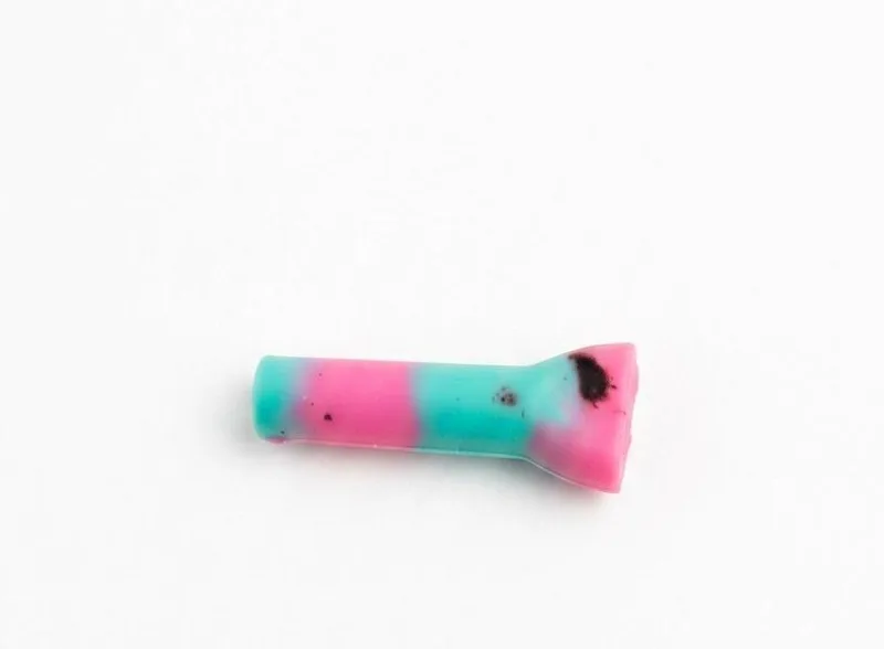 Piteira De Silicone Rosa e Verde
