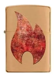 Isqueiro Zippo Rusty Flame Design