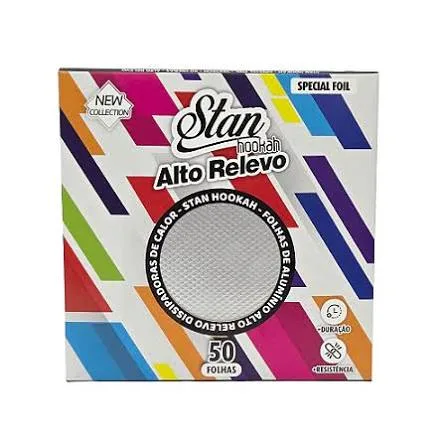 Aluminio Stan Alto Relevo 50 folhas