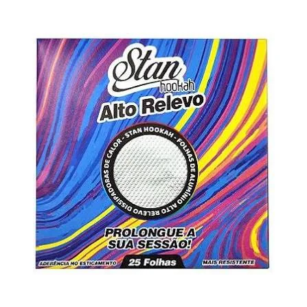 Aluminio Stan Alto Relevo 25 folhas