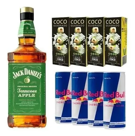 Combo Jack Maça Verde Red Bull