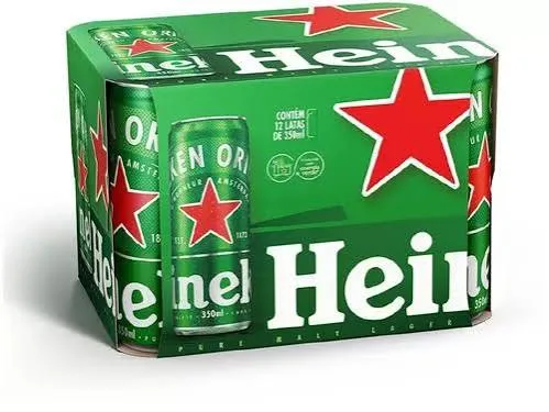 Cerveja Heineken Lata 350ml c/ 12 Un.