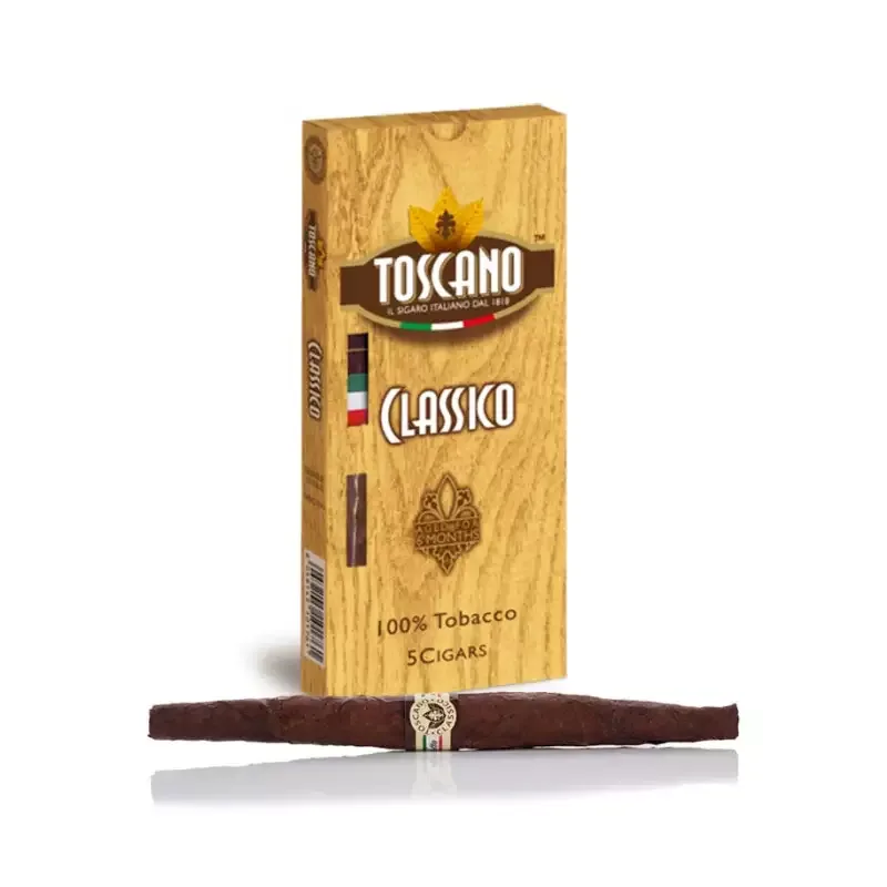 Charuto Toscano Classico - Petaca com 5