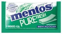 Goma Mascar Mentos Purê Fresh Spearmint 8,5g