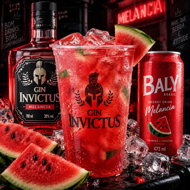 Copão de Gin Invictus Melancia Baly 700ml