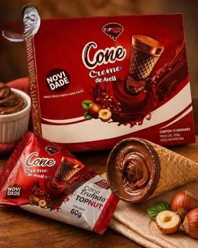Cone Trufado Creme de Avelã 60g
