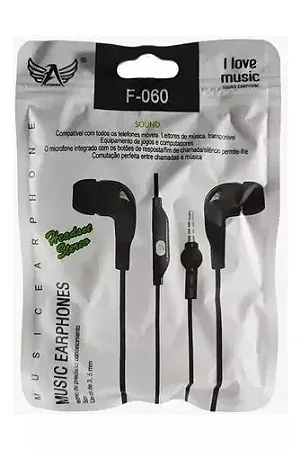 Fone De Ouvido P2 - Altomex F-060 Fone de Ouvido